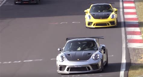 2019 Porsche 911 Gt3 Rs Nurburgring Invasion Looks Like A Riot