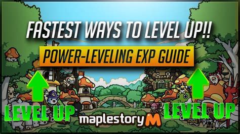Ms Fastest Ways To Level Up Maplestory M Power Leveling Experience