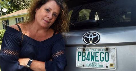 A Woman Was Asked To Surrender Her License Plate That Read Pb4wego