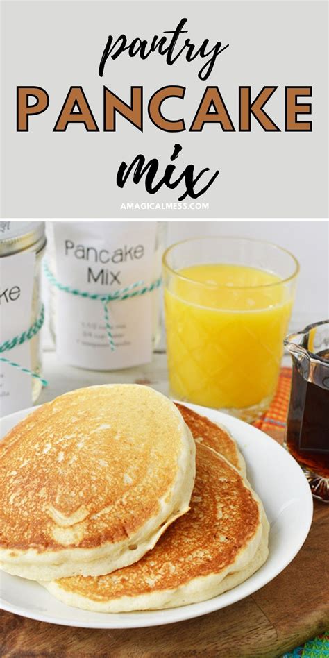 How To Make Basic Pancake Mix Recipe Recipes Basic Pancake Mix