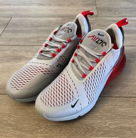 Size 13 Nike Air Max 270 Wolf Grey Red 2019 For Sale Online Ebay