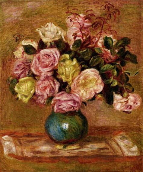 Bouquet De Roses Dans Un Vase Bouquet Of Roses In A Vase By Pierre