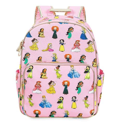 Disney Store Princess Girl School Bag Backpack Belle Pocahontas Jasmine