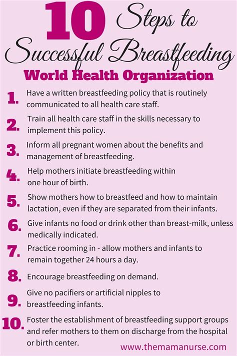 Steps To Successful Breastfeeding 1 The Mama Nurse
