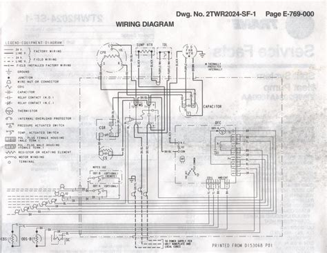 Psc motor diagram with start assist kit that includes a module ptc relay. Trane Ycd090 Wiring Diagram