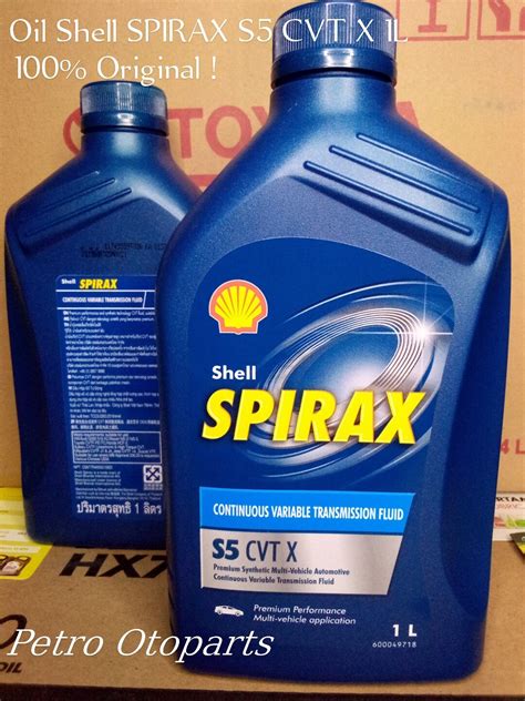 Oli Shell SPIRAX S5 CVT X 1L CONTINUOUS VARIABLE TRANSMISSION FLUID