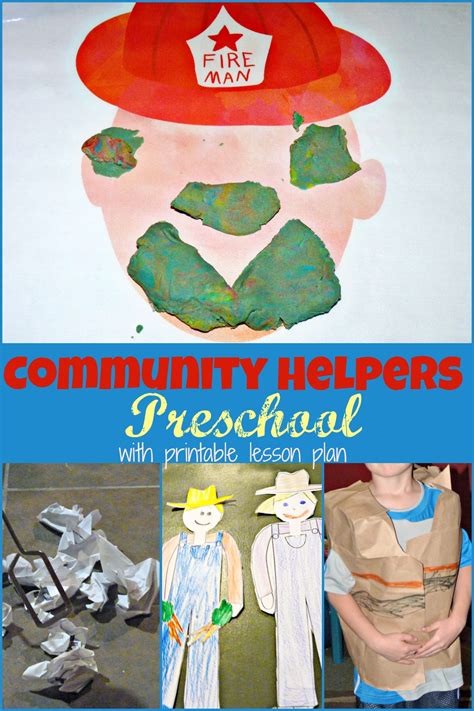 Paper art crafts for kids. Community Helper Preschool Week | More Excellent Me