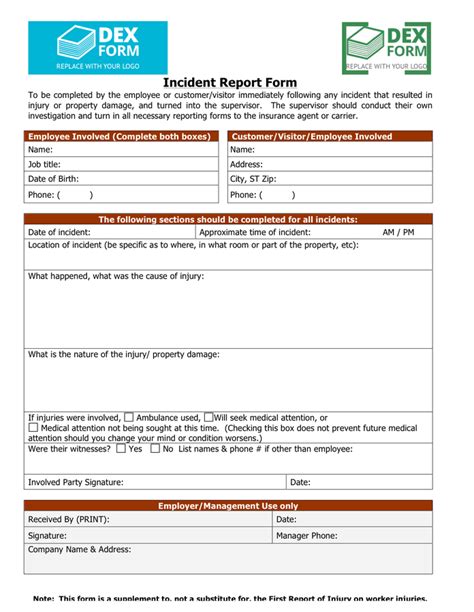 Insurance Incident Report Template 1 Templates Example Incident