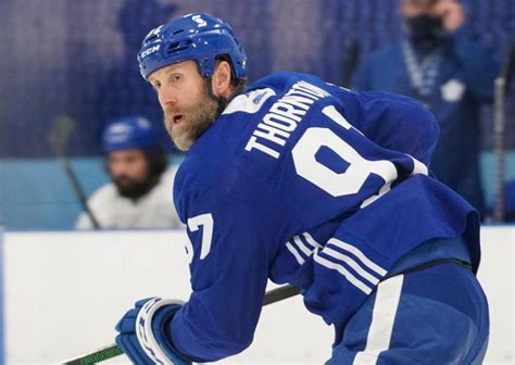 'I got no stress, man.' Joe Thornton's first assignment with the Maple ...