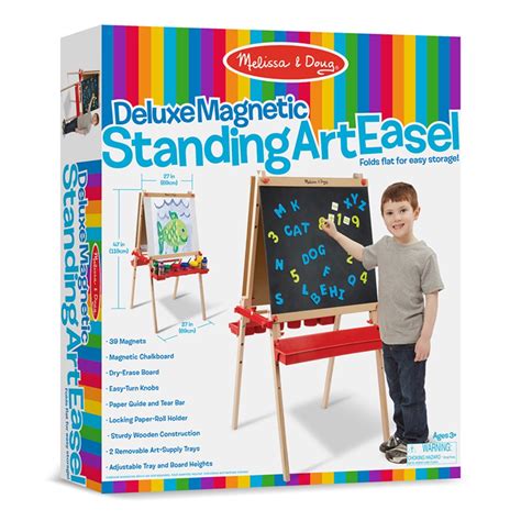 Deluxe Magnetic Standing Art Easel Lci9336 Melissa And Doug Easels