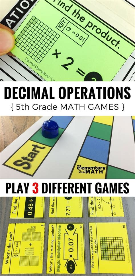 5th Grade Decimal Operations Games Are A Fun Alternative To Worksheets