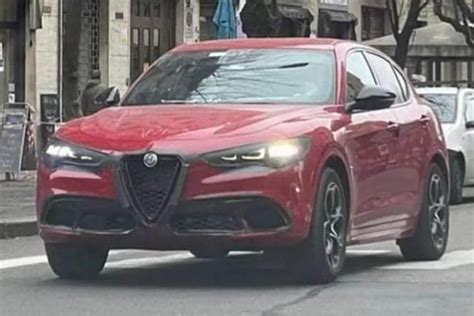 The Alfa Romeo Stelvio Facelift 2023 Spotted In A Spy Photo In Italy