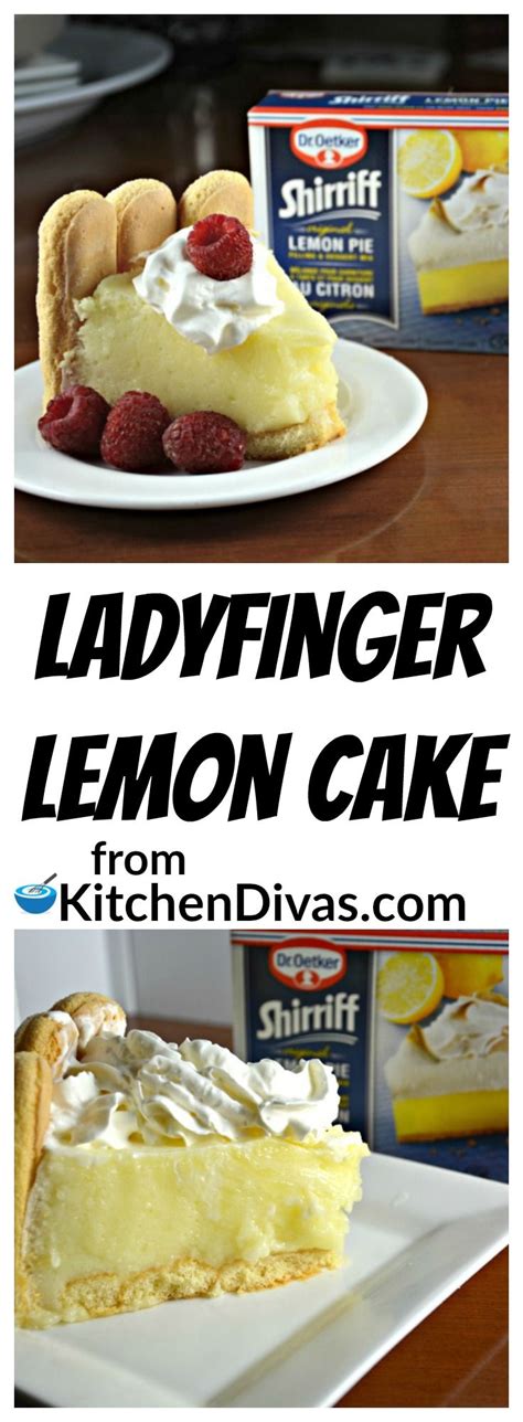 Ladyfingers recipe easy dessert recipes. All you need is 2 boxes of Sherriff Brand Lemon Pie ...
