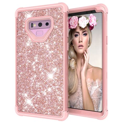 Bling Glitter Cover For Coque Samsung Note 9 Case 3 In 1 360 Protect