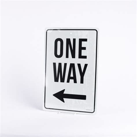 Parking Sign One Way Left Arrow Swanson Christian Products