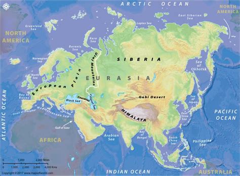 Detailed Map Of Eurasia