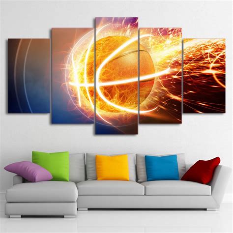 Check out these gorgeous basketball paintings canvas at dhgate canada online stores, and buy basketball paintings canvas at ridiculously affordable prices. Abstract Fire basketball - Sport 5 Panel Canvas Art Wall Decor - Canvas Storm