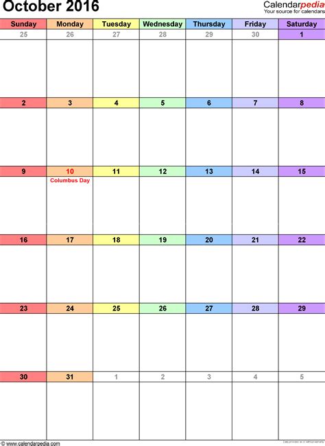 It is the 275th day of the year. October 2016 Calendar | Templates for Word, Excel and PDF