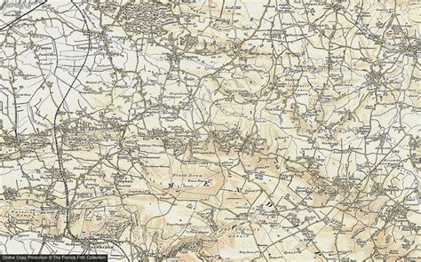 Map Of Bourne 1899 1900 Francis Frith