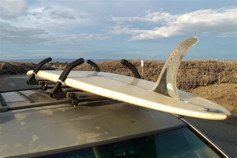 Strapless Surfboard Roof Rack Quick Locking Adjustable Arms