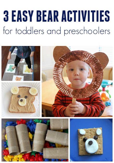 Toddler Approved Three Easy Bear Themed Activities For Toddlers And