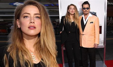 Amber Heard Joins Portly Husband Johnny Depp At The Boston Black Mass Premiere Daily Mail Online