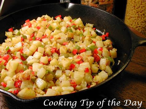 Potatoes o'brien is a classic side dish dating back to the early 1900's made from fried, diced potatoes, plus red and green bell peppers and other seasonings. Cooking Tip of the Day: Recipe: Potatoes O'Brien
