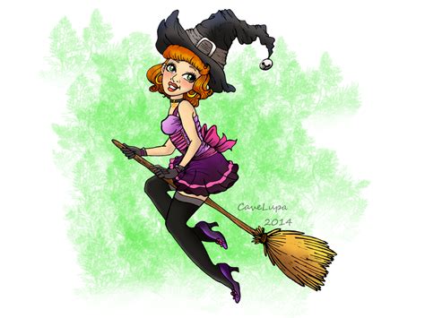 Witch Pin Up By Cavelupa On Deviantart