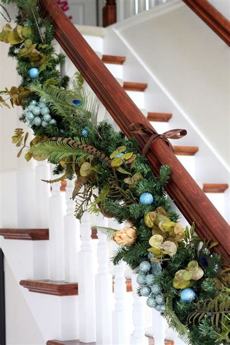 Leave no surface undecorated, including the dining chairs. Top Christmas Staircase Garland - Christmas Celebration ...