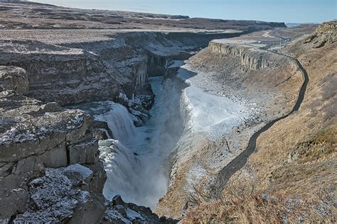 Gullfoss Waterfall In Iceland Hit Iceland