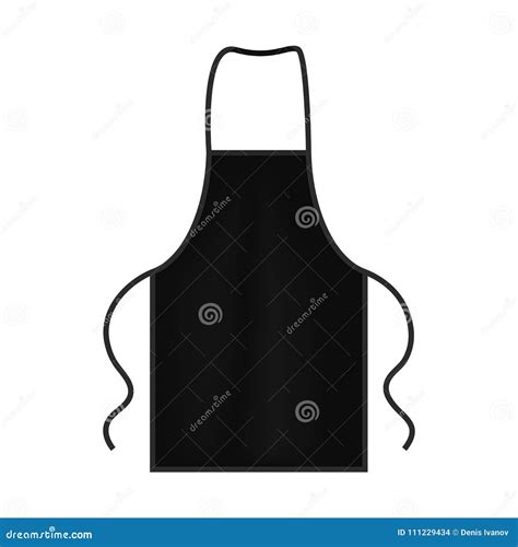 Black Kitchen Protective Apron Mocap Stock Vector Illustration Of Graphic Protective 111229434