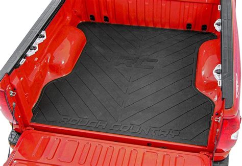 Rough Country Rubber Bed Mat Fits 2019 2021 Ram Truck 1500 64 Ft
