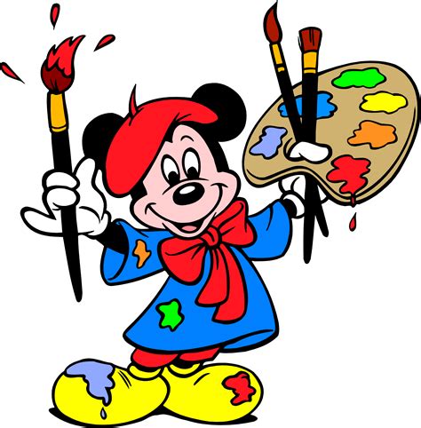 Image Result For Artist Clipart Mickey Mouse Cartoon Mickey Mouse