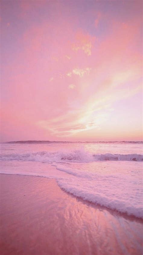 Download, share or upload your own one! pink sunset ocean in 2019 | Pink wallpaper iphone, Beach ...