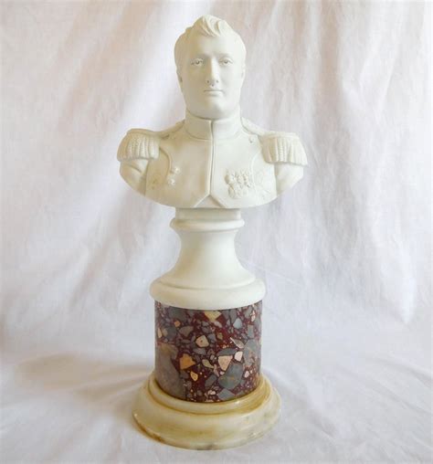 Bust Of Napoleon I Emperor After Canova Porcelain Biscuit 19th Cen