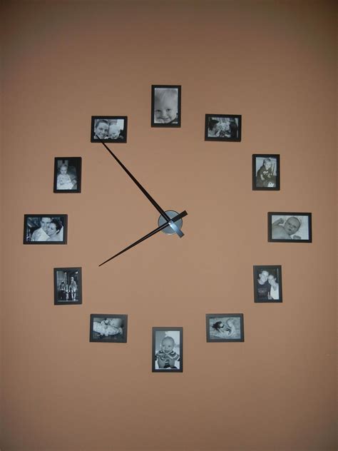 Large Wall Clock Out Of Picture Frames Use 4x6 For 12 3 6 And 9