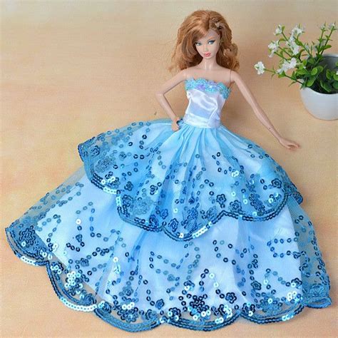 4 99us blue dress party clothes bag shoes for barbie doll dolls accessories