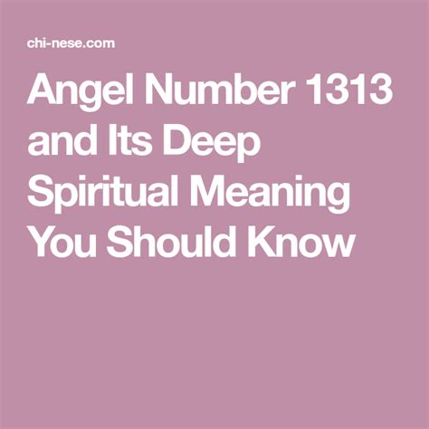 angel number 1313 and its deep spiritual meaning 1313 meaning in numerology with images