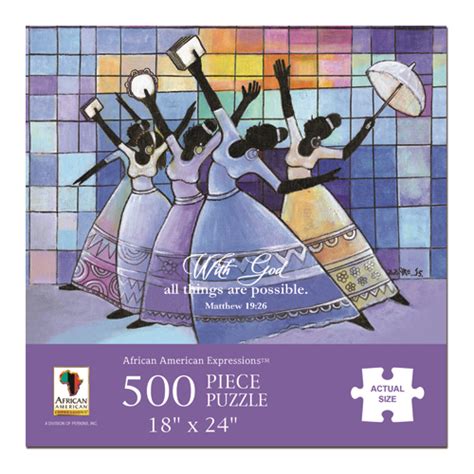 To be clear, african american religious life is not reducible to those wounds. With God All Things Are Possible, 500 Pieces, African ...