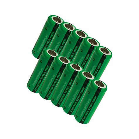 10pcs 23 Aaa Battery 400mah 12v Nimh 2 3 Aaa Rechargeable Batteries