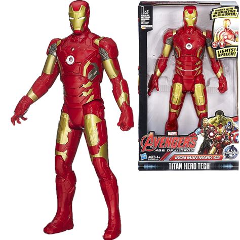Marvel Avengers Age Of Ultron Titan Hero Tech Iron Man Red Mark 43
