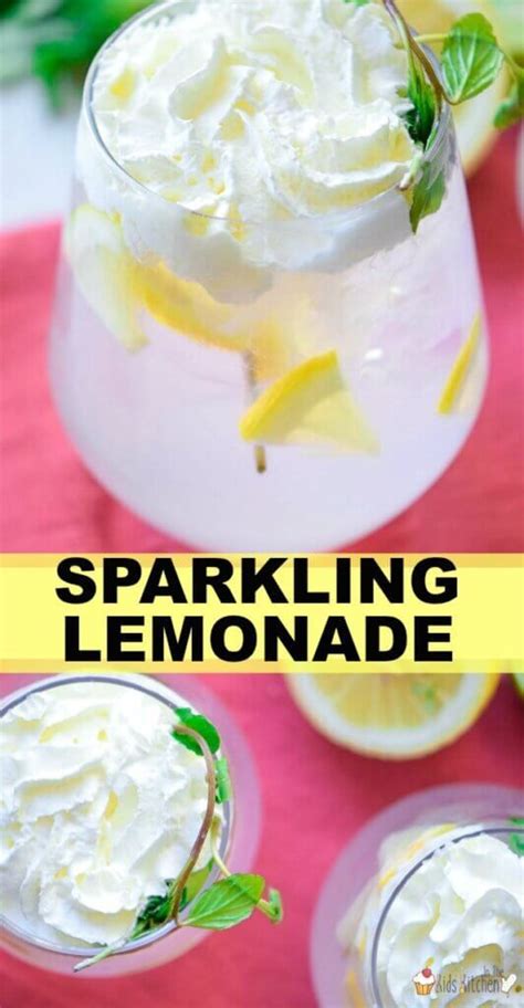 Homemade Sparkling Lemonade Sparkling Lemonade Lemonade Punch Recipe