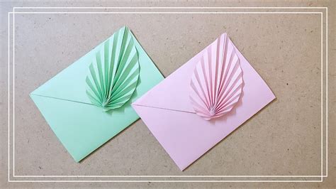 How To Make An Origami Leaf Envelope Diy Leaf Envelope Easy Paper