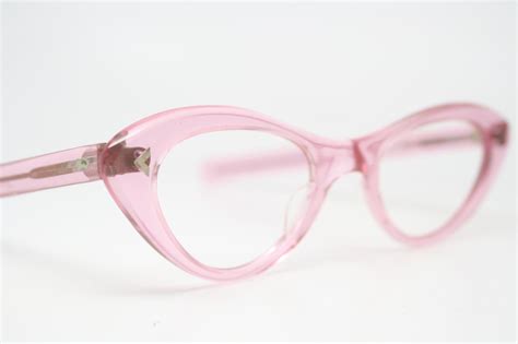 Pink Eyeglasses Pink Cat Eye Glasses Vintage Vintage Cat Eye Glasses