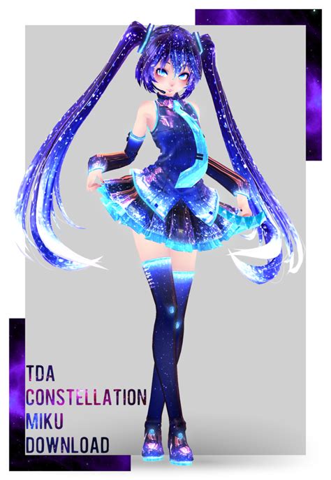 Tda Constellation Miku Download By Diva K On Deviantart Dibujos De