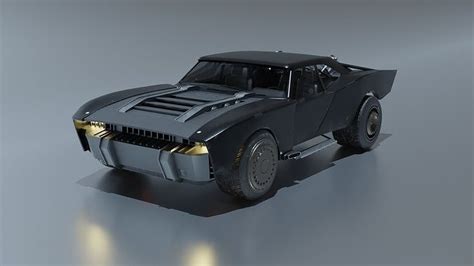 The Batman Batmobile 2022 3d Model Cgtrader