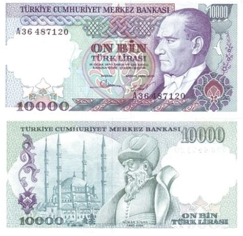 10000 Turkish Lira Turquie Numista
