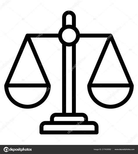 Símbolo Ley Justicia Icono Balanza Vector Gráfico Vectorial