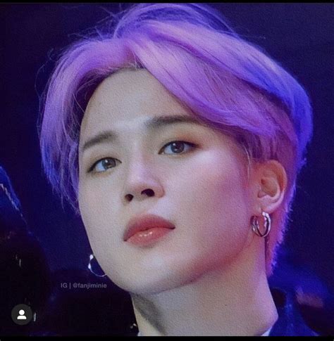 Elegant Jimin With Purple Hair