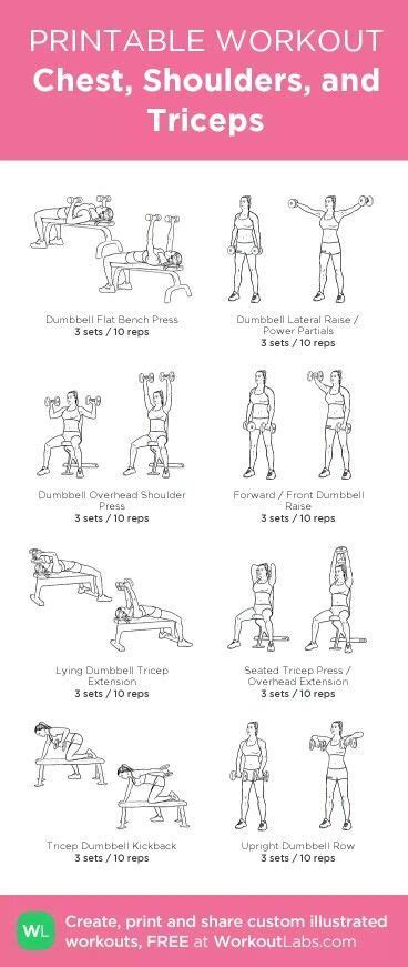 Chest And Tricep Workout Chest Workout Women Gym Workout Plan For